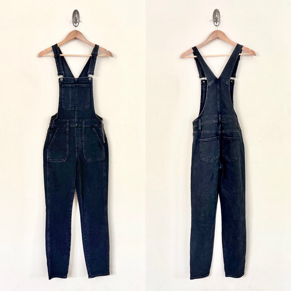 Madewell Pants & Jumpsuits Madewell Skinny Denim Overalls Jumpsuit In Washed Black Poshmark